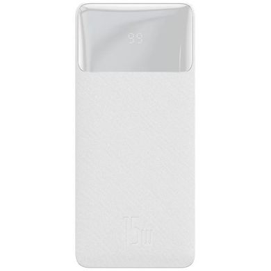 Внешний аккумулятор (павербанк) Baseus Bipow Digital Display 15W 20000mAh White (PPDML-J02)