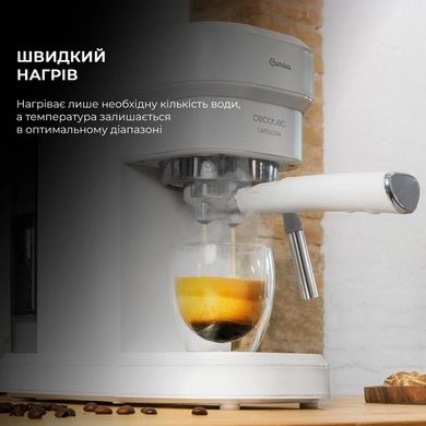 Ріжкова кавоварка еспресо CECOTEC Cafelizzia 790 White (01650)