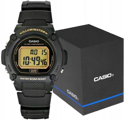Чоловічий годинник Casio Illuminator W-219H-1A2VEF