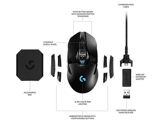 Мышь Logitech G903 Lightspeed Wireless Black (910-005084)