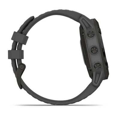 Смарт-годинник Garmin Fenix 6 Pro Solar Edition Black With Gray Band (010-02410-11/10)