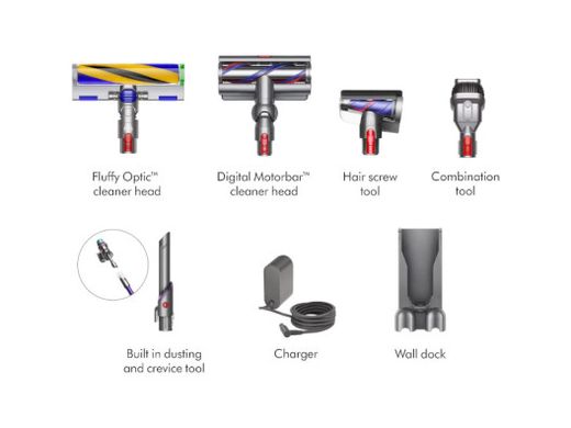 Пилосос 2в1 (вертикальний + ручний) Dyson Gen5detect Absolute Nickel/Purple (447930-01)