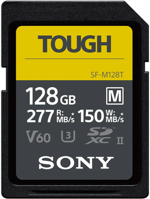 Карта пам'яті Sony 128 GB SDXC UHS-II U3 V60 TOUGH SFM128T.SYM