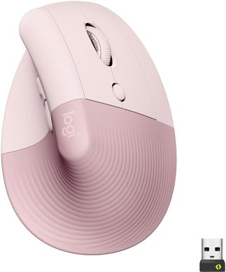 Мышь Logitech Lift Vertical Ergonomic Mouse Rose (910-006478)