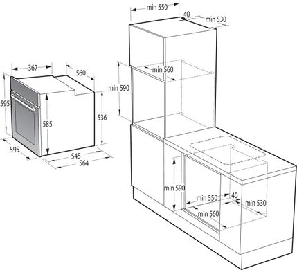 Духова шафа електрична Gorenje BOSX6737E13BG