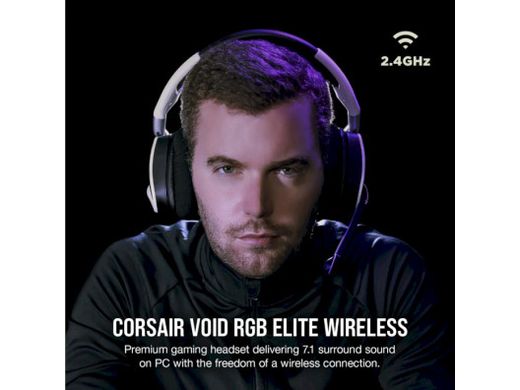 Наушники с микрофоном Corsair Void RGB Elite Wireless White (CA-9011202)