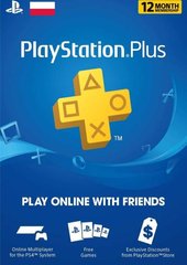 PlayStation Plus 12-месячная подписка: Карта оплаты (PL)