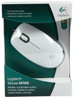 Мышь Logitech M100 White (910-005004 910-001605 910-006764)