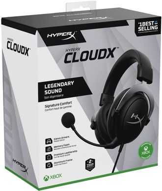 Комп'ютерна гарнітура HyperX CloudX for Xbox Gun Metal (HHSC2-CG-SL/G/4P5H8AA)