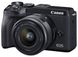 Бездзеркальний фотоапарат Canon EOS M6 Mark II (15-45mm) Black (3611C012) - 1