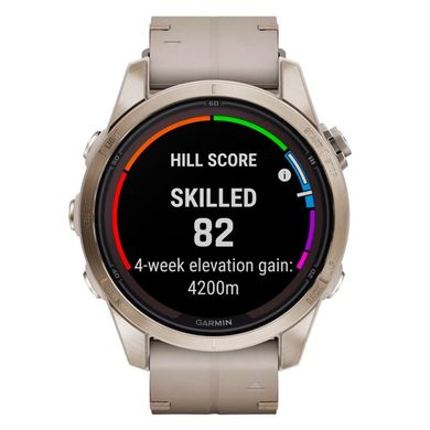 Смарт-часы Garmin Fenix ​​7S Pro Sapphire Solar Soft Gold w. Light Sand Band (010-02776-14/15)