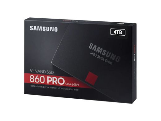 SSD накопитель Samsung 860 PRO 4 TB (MZ-76P4T0B/EU)
