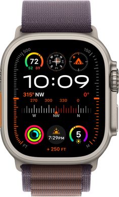 Смарт-годинник Apple Watch Ultra 2 GPS + Cellular 49mm Titanium Case with Indigo Alpine Loop - Large (MREW3)