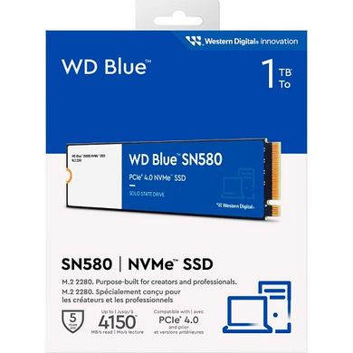 SSD накопичувач WD Blue SN580 2 TB (WDS200T3B0E)