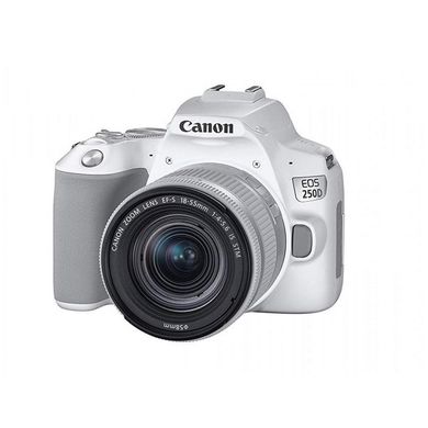 Дзеркальний фотоапарат Canon EOS 250D kit (18-55mm) IS White (3458C003AA)