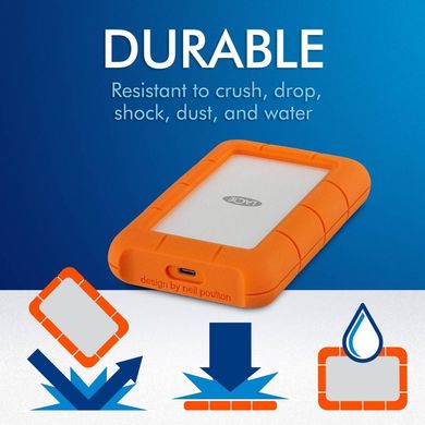 Жорсткий диск LaCie Rugged 4 TB USB-C (STFR4000800)