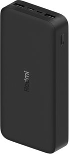 Внешний аккумулятор (павербанк) Xiaomi Redmi Power Bank 20000mAh Black (VXN4304GL)