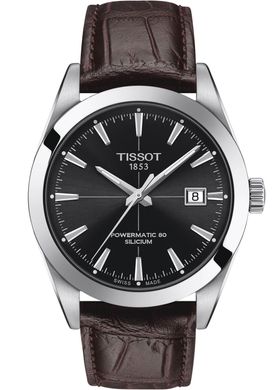 Чоловічий годинник Tissot Gentleman Powermatic 80 Silicium T127.407.16.051.01