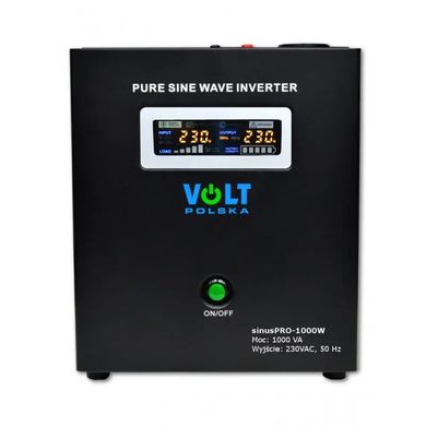 Гибридный ИБП/инвертор Volt Polska SINUS PRO 1000W 12/230V 700/1000W (3SP100012W)