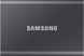 SSD накопичувач Samsung T7 2 TB Titan Gray (MU-PC2T0T/WW) - 1