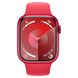 Смарт-часы Apple Watch Series 9 GPS 45mm Silver Aluminum Case w. Storm Blue Sport Band - S/M (MR9D3) - 1