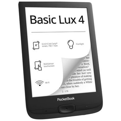 Електронна книга з підсвічуванням PocketBook 618 Basic Lux 4 (PB618-P-WW)