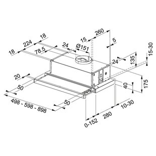 Витяжка телескопічна Franke Flexa FTC 632L BK (315.0547.798)