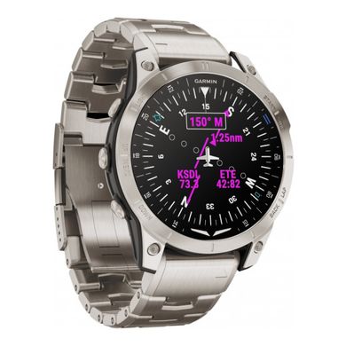 Смарт-часы Garmin D2 Mach 1 Aviator Smartwatch with Vented Titanium Bracelet (010-02582-50/51)