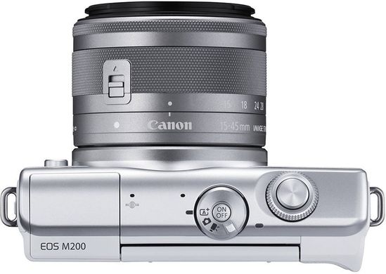 Беззеркальный фотоаппарат Canon EOS M200 kit (15-45mm) IS STM White (3700C032)