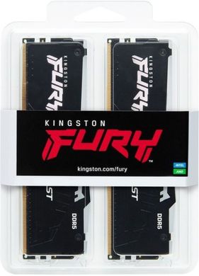 Пам'ять для настільних комп'ютерів Kingston FURY 32 GB (2x16GB) DDR5 5200 MHz Beast RGB (KF552C40BBAK2-32)