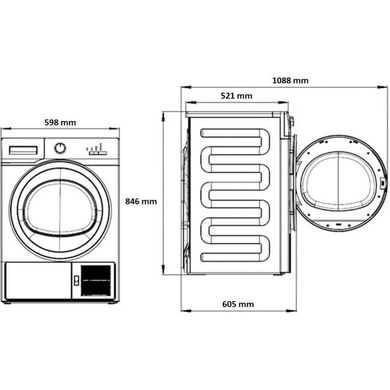 Сушильная машина Beko B5T68243WDC