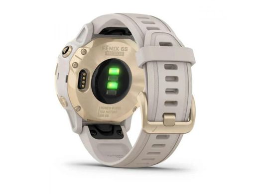 Смарт-годинник Garmin Fenix 6S Pro Solar Edition Light gold with light sand band (010-02409-11/10)