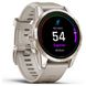 Смарт-часы Garmin Epix Pro Gen 2 Sapphire 42mm Soft Gold w. Cream H. Nylon Band (010-02802-20) - 2