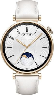 Смарт-часы HUAWEI Watch GT 4 41mm White Leather Strap (55020BJB)