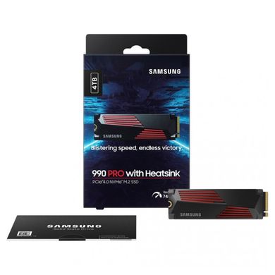 SSD накопитель Samsung 990 PRO with Heatsink 4TB (MZ-V9P4T0CW)