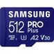 Карта памяти Samsung 512 GB microSDXC UHS-I U3 V30 A2 PRO Plus 2023 (MB-MD512SA) - 5