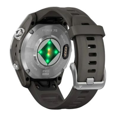 Смарт-часы Garmin Fenix 7S Pro Solar Silver w. Graphite Band (010-02776-00/01)
