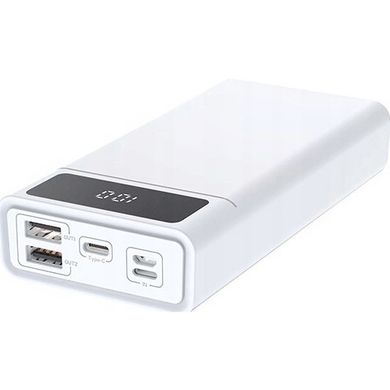 Зовнішній акумулятор (павербанк) BLOW PB40A USB-C 2xUSB 40000 mAh White (PB40AW)