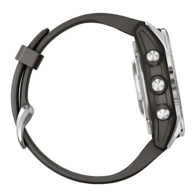 Смарт-часы Garmin Fenix 7S Pro Solar Silver w. Graphite Band (010-02776-00/01)