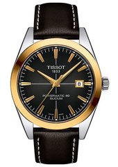 Чоловічий годинник Tissot Gentleman Powermatic 80 Silicium Solid 18k Gold Bezel T927.407.46.061.01