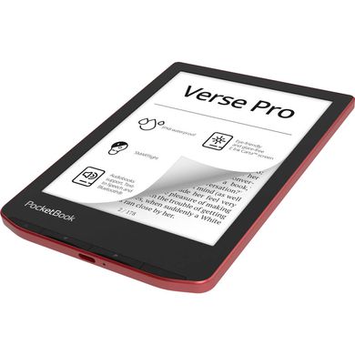 Електронна книга з підсвічуванням PocketBook 634 Verse Pro Passion Red (PB634-3-WW, PB634-3-CIS)