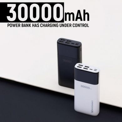 Внешний аккумулятор (павербанк) Wozinsky 20W 30000mAh WPB-001BK Black