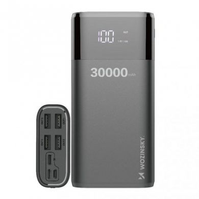 Зовнішній акумулятор (павербанк) Wozinsky 20W 30000mAh WPB-001BK Black