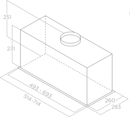 Вытяжка встроенная Elica Fold BL MAT\A\52