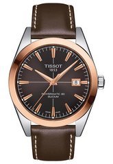 Мужские часы Tissot Gentleman Powermatic 80 Silicium Solid 18k Gold Bezel T927.407.46.291