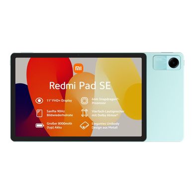 Планшет Xiaomi Redmi Pad SE 8/256GB Mint Green