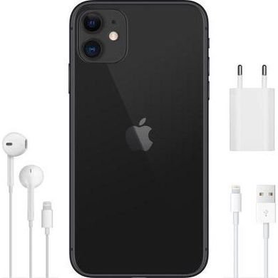 Смартфон Apple iPhone 11 Slim Box 128GB Slim Box Dual Sim Black (MWN72)