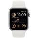 Смарт-часы Apple Watch SE 2 GPS 40mm, Aluminum Case w. Bright Orange Braided Solo Loop - Size 4 (MNL73+MQXR3)