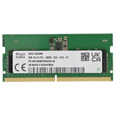 Модуль пам'яті SKhynix DDR5 16GB (2x8GB) SK Hynix 5600MHz Sodimm (HMCG66AGBSA095N)