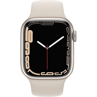 Смарт-годинник Apple Watch Series 7 GPS + Cellular 41mm Starlight Aluminum Case With Starlight Sport Band (MKH83)